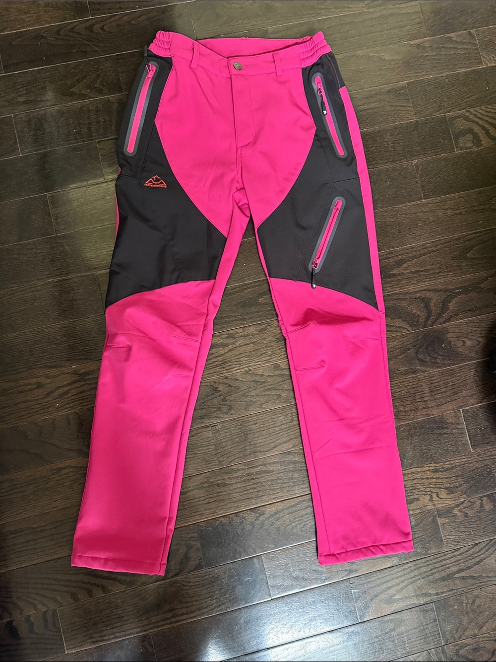 Womens Hot Pink & Black Outdoor Pants
